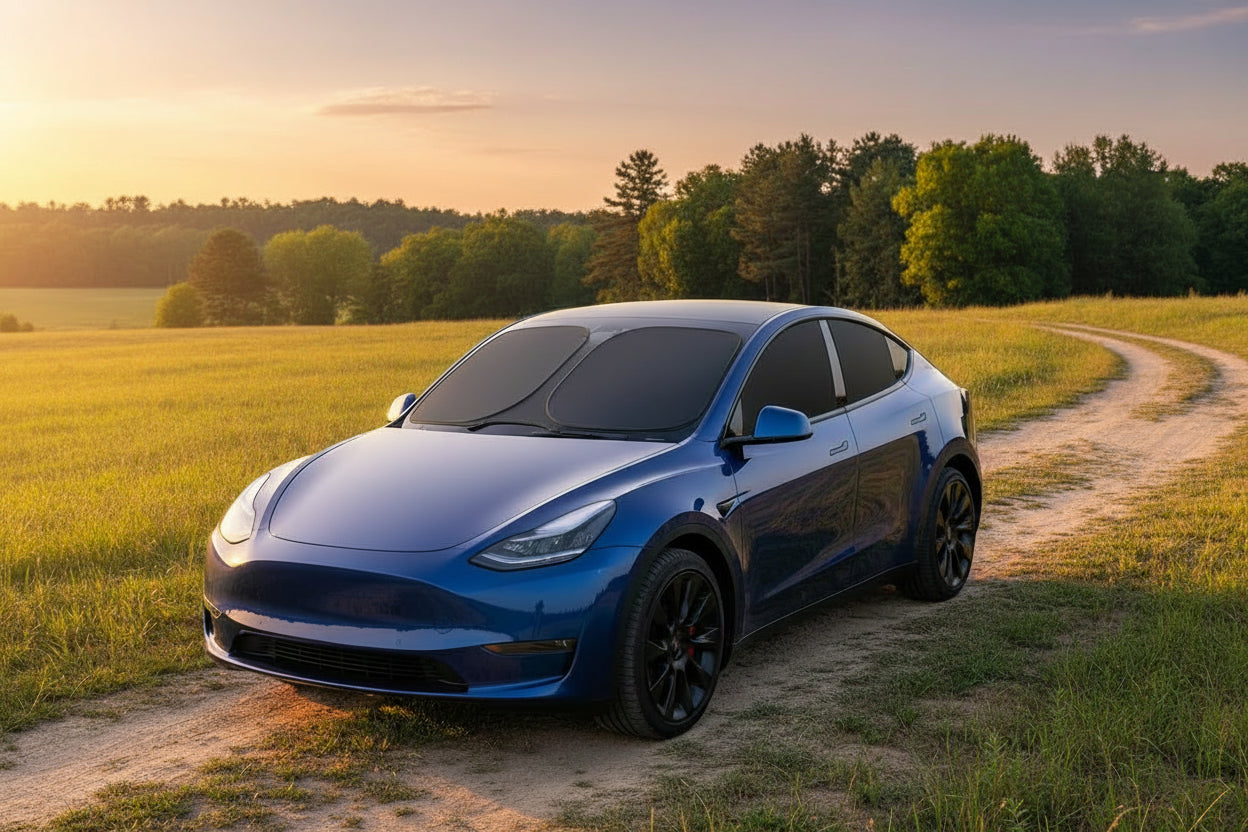 10PCS  Sun Shade for Tesla Model Y/3,Full Coverage Sun Shade with Sky Roof Sunshade UV Blocking Heat Insulation Privacy Protection