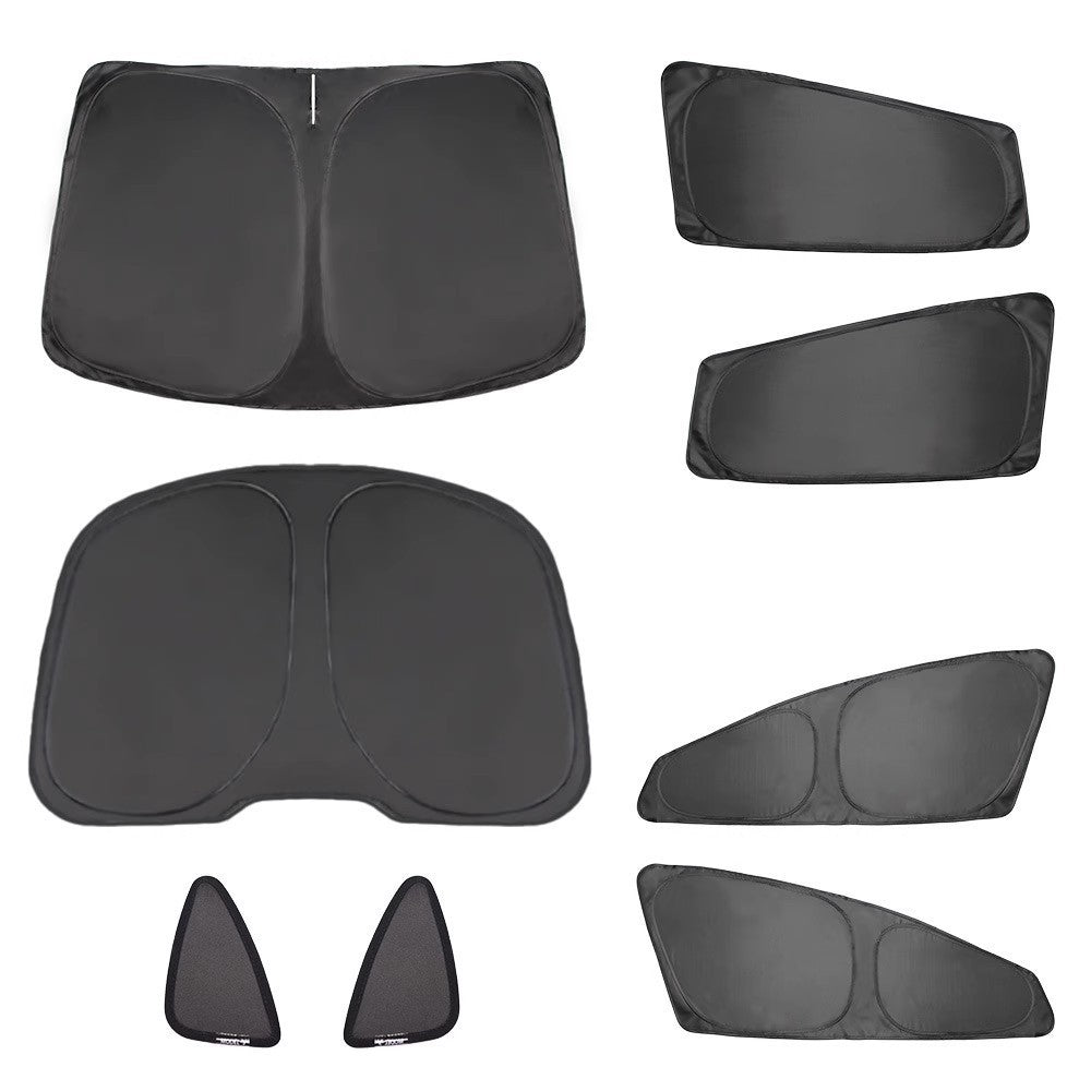 10PCS  Sun Shade for Tesla Model Y/3,Full Coverage Sun Shade with Sky Roof Sunshade UV Blocking Heat Insulation Privacy Protection